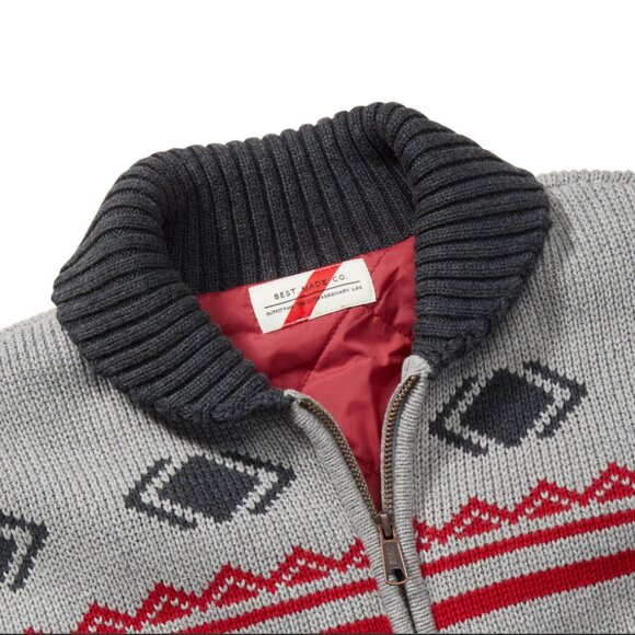 Best Made Co Nordic-Inspired Lined Sweater Coat - Mens Small - Picture 4 of 6